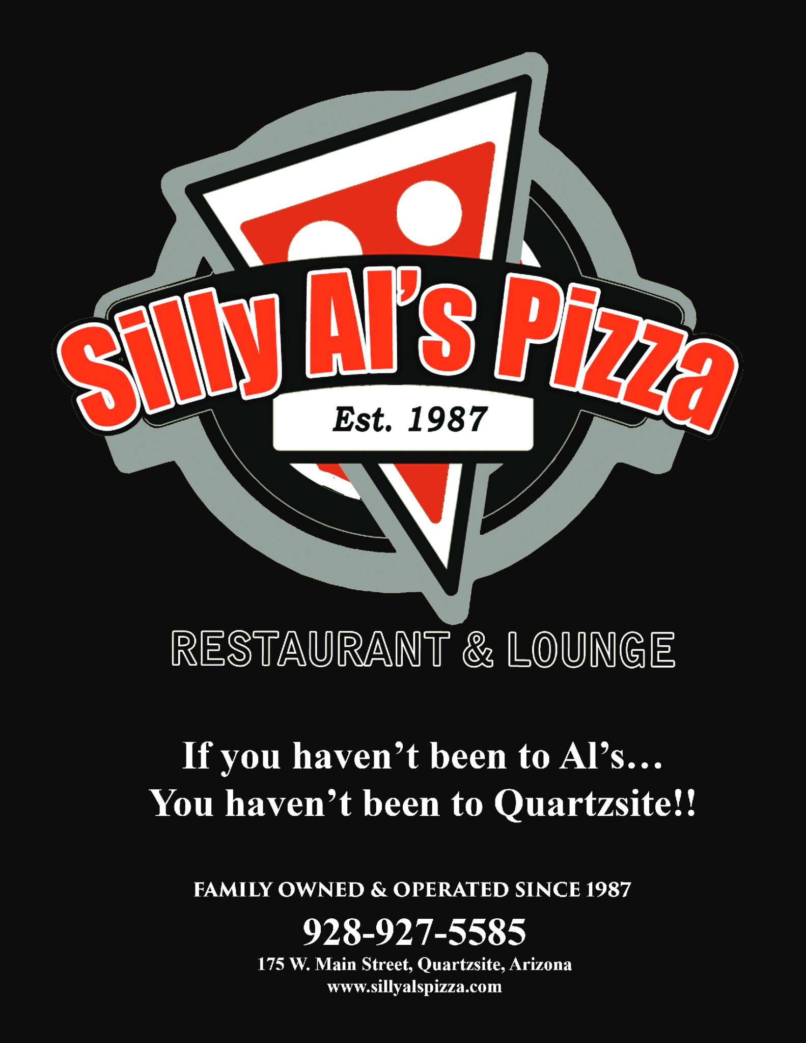 Menu | Hand-Tossed Pizza | Silly Al’s Pizza